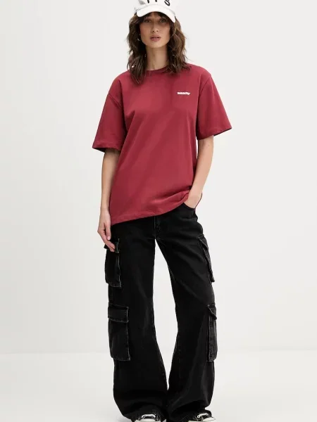 Футболка Barrow з принтом бордовий