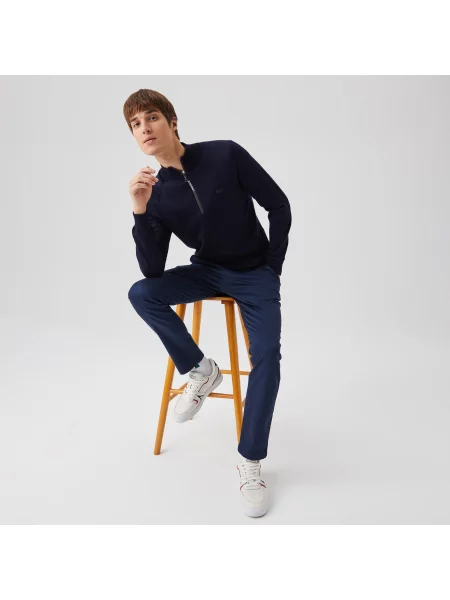 Lacoste Sweter Lacoste granatowy