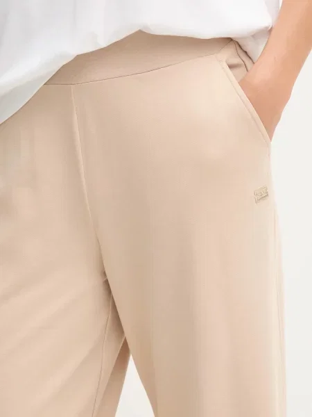 Однотонные спортивные штаны Ea7 Emporio Armani бежевые