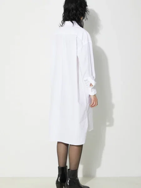 Fiorucci sukienka Angel Embroidered midi oversize biały