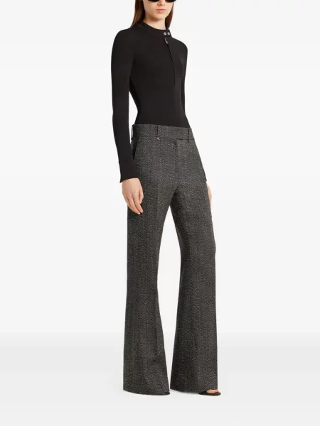 Pantaloni Courreges de lână negru