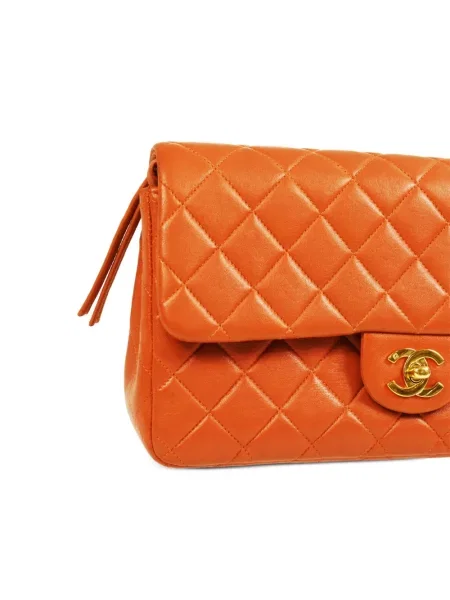 Klasický batoh Chanel Pre-owned oranžový