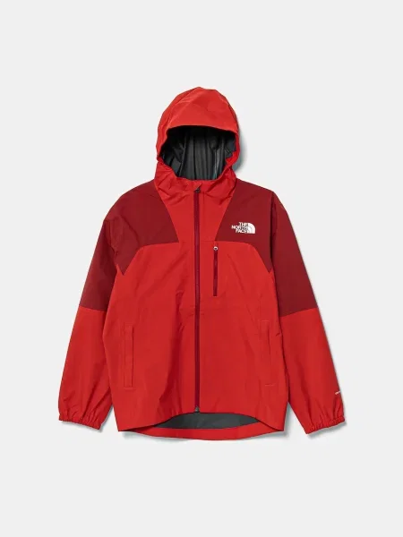 The North Face Dětská bunda TEEN HIKE PACKABLE SHELL červená