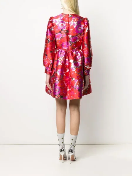 Rochie Msgm cu model floral din jacard de costum