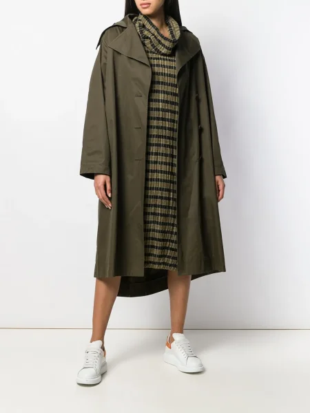 Trenčkot Issey Miyake Pre-owned zelený