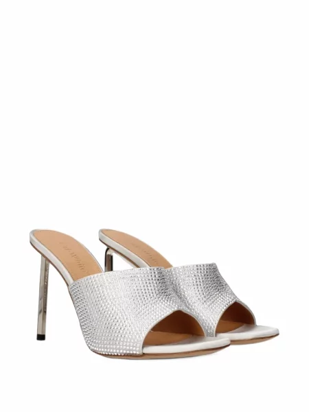 Sandale Off-white din satin alb
