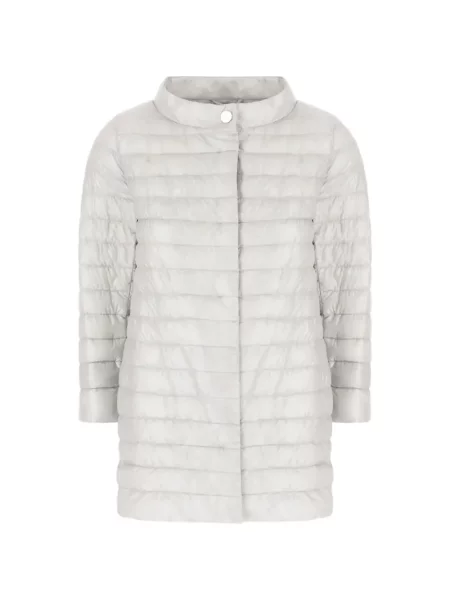 Kurtka pikowana Herno w kształcie litery A szara