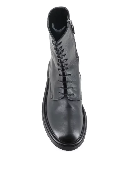 Botine Alexander Hotto cu șireturi din dantelă negru