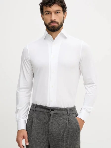 Košile Liu Jo slim s italským límcem bílá