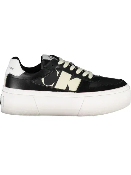 Sneakersy Calvin Klein skórzane czarne