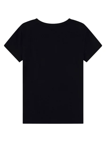 Armani Exchange majica za žene od pamuka s elastanom crna