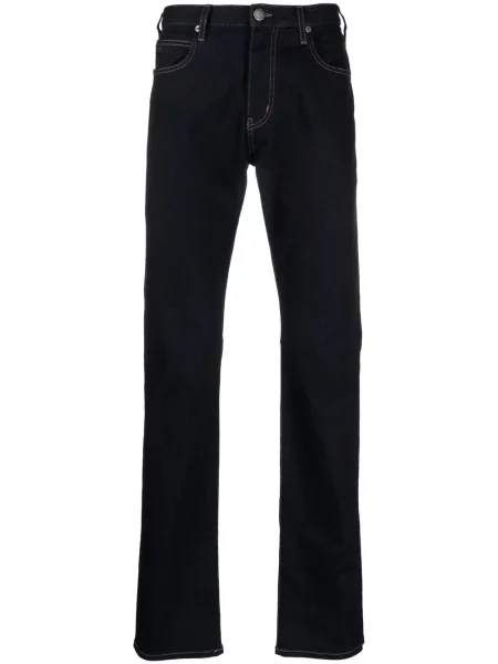 Blugi Emporio Armani cu autograf albastru