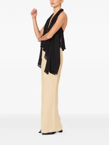Top Rosie Assoulin cu volane negru