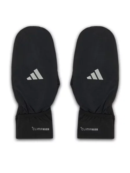 Adidas Rękawiczki Sportowe Running Climawarm Umożliwiające Obsługę Ekranów Dotykowych schwarz czarne