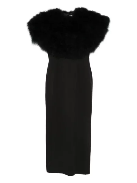 Rochie midi Giuseppe Di Morabito cu pene până la genunchi de costum negru