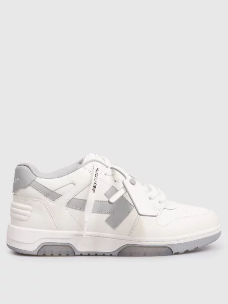 Шкіряні кросівки Out Of Office кольору Off-white білого