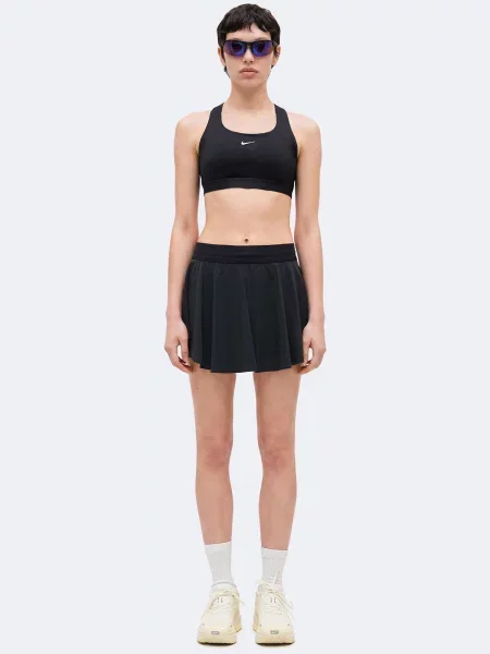 NIKE Športová sukňa SWIFT svetlozelená čierna