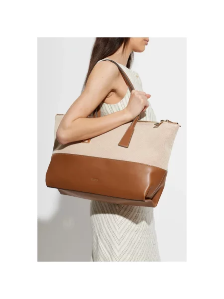 Furla torebka tote Olivia L Tote beżowa