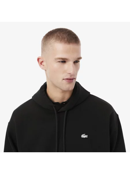 Lacoste Bluza Polarowa Z Krokodylem Diamanté czarny