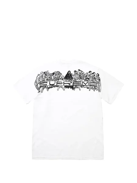 Tricou Supreme cu imagine alb