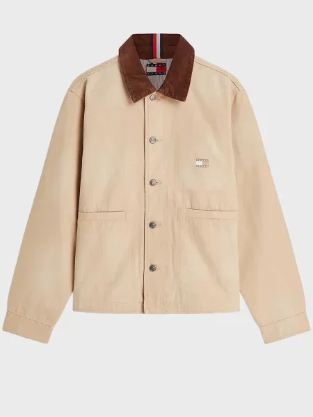 Джинсова куртка Tommy Jeans бежева