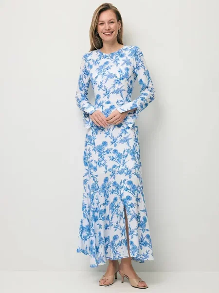 BIZUU sukienka letnia z IVYNI niebieska