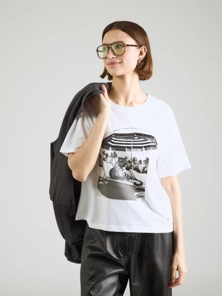 Monari Tricou bej negru