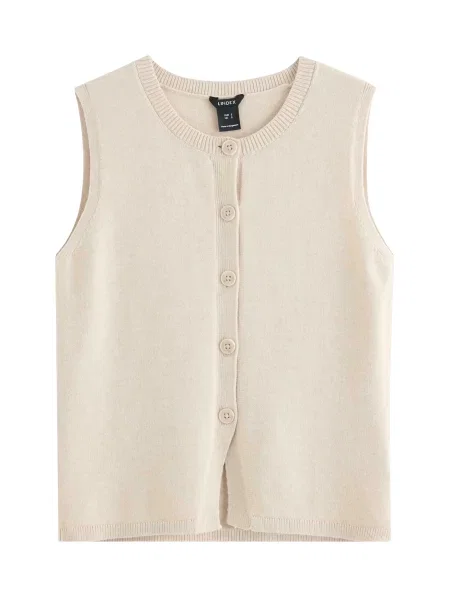 Lindex Vestă tricotată Iris crem