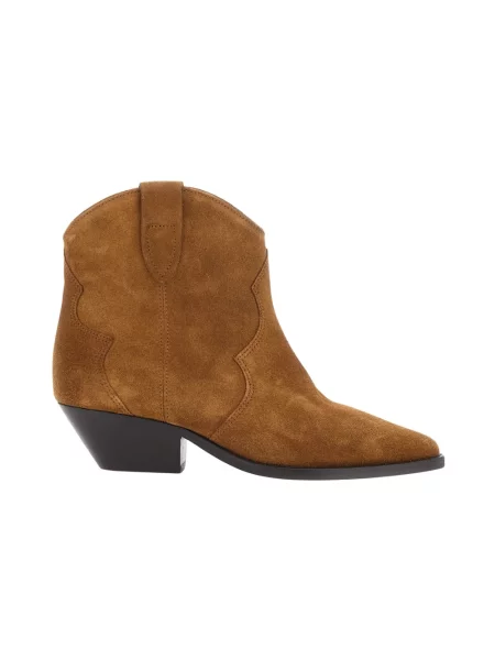 Buty do kostki Isabel Marant zamszowe brązowe
