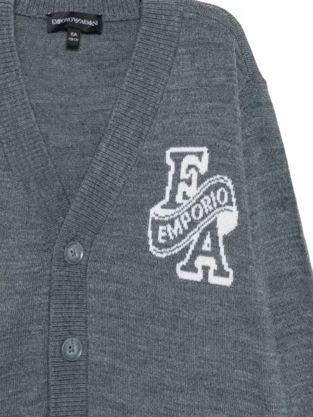 Kardigan dziecięcy Emporio Armani szary