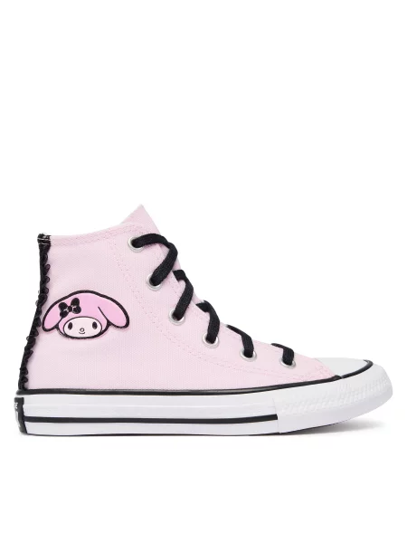 Plátenky Converse Chuck Taylor All Star Hi X My Melody Kuromi Svetloružová