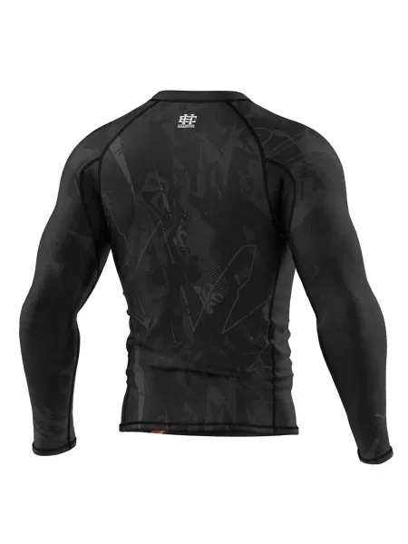 Koszulka sportowa Rashguard do MMA EXTREME HOBBY CYBER ANIMALS czarna