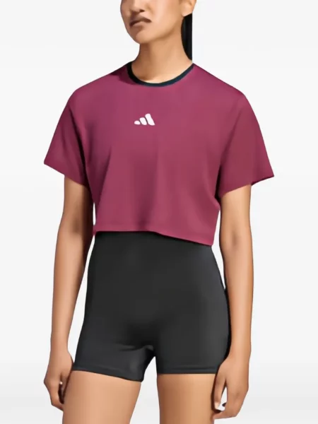 Sneakerși Adidas Climacool din dantelă roșu