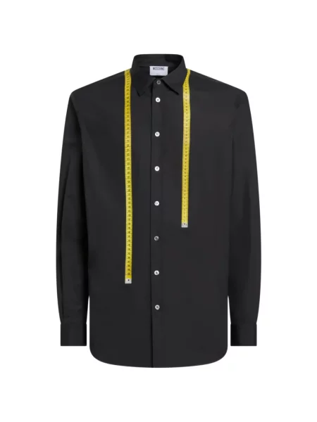 Cămașă Moschino din poplin negru