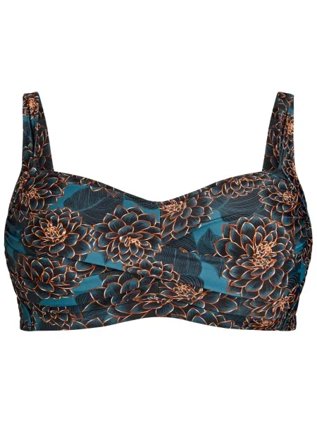 Swim by Zizzi Bikini zgornji del svetlo modra črna