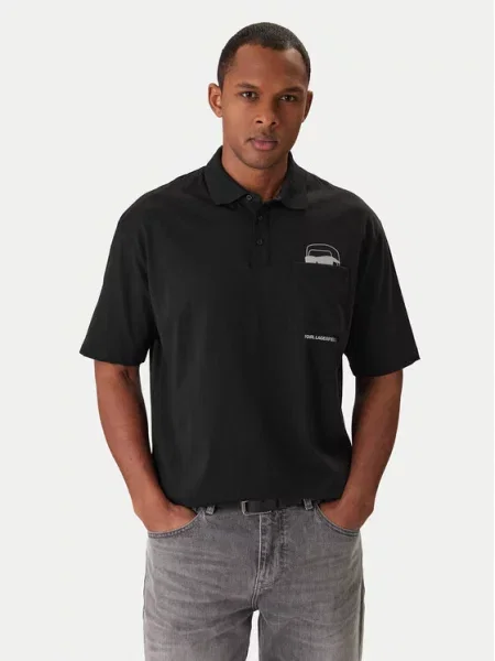 KARL LAGERFELD Polo crna
