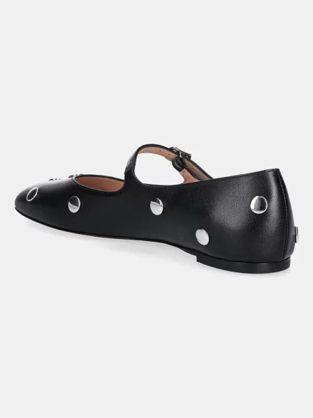 Кожаные балетки Bally черные