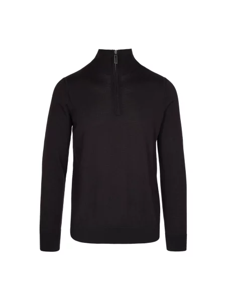 Sweter Paolo Pecora wełniany brązowy