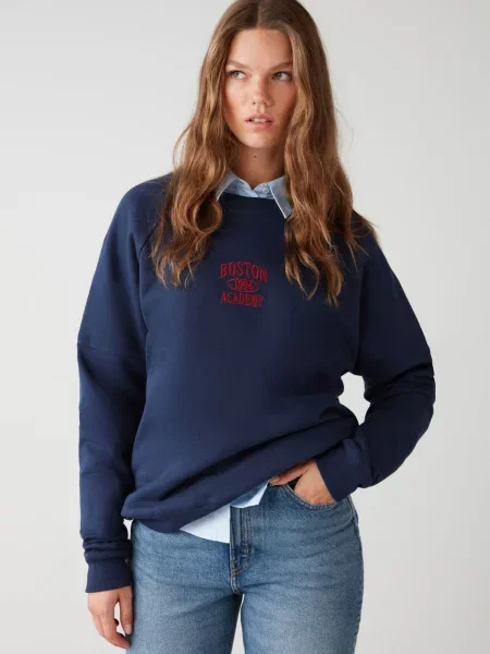 Grimelange Majica indigo / temno rdeča