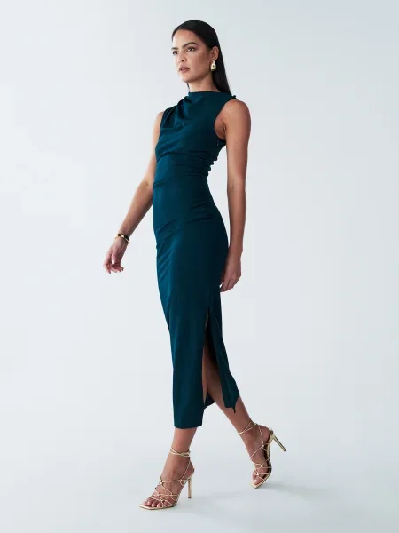 BWLDR Rochie mulate Rory smarald verde