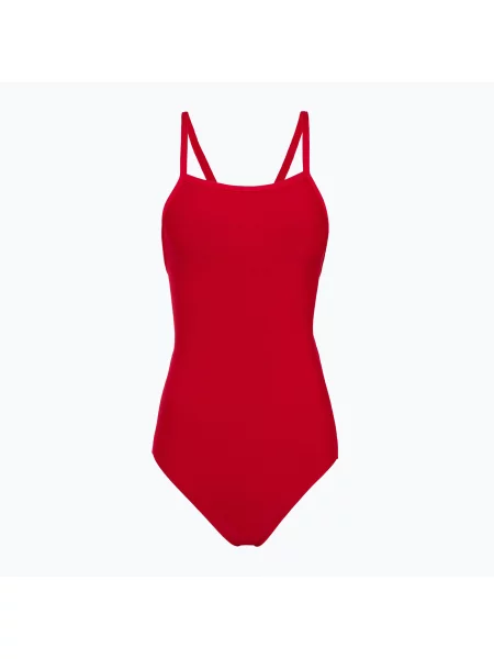 Jednodílné plavky FINIS Skinback Solid red červené