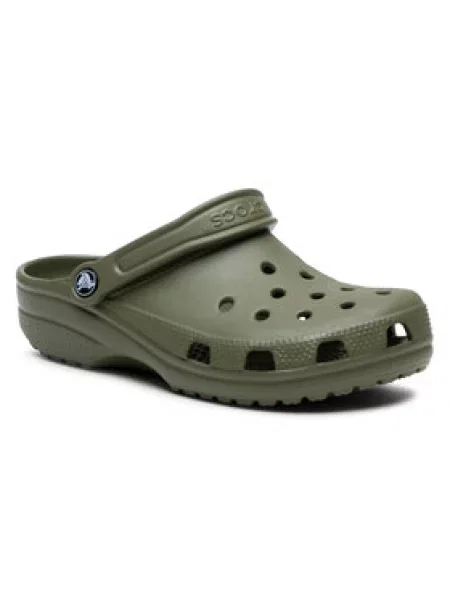 Классические шлепанцы Crocs зеленые