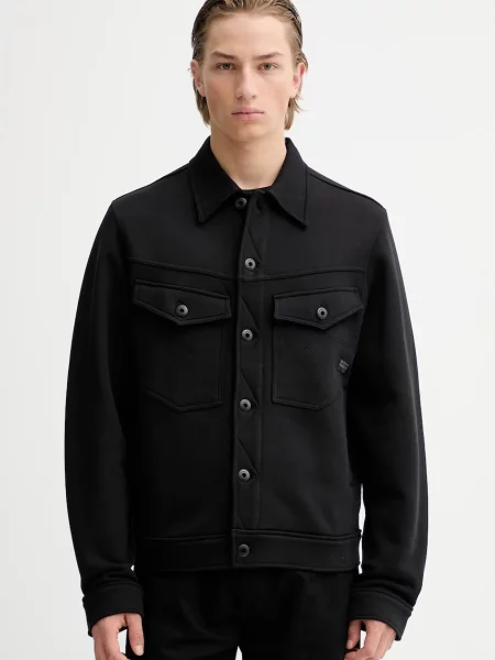 G-Star jachetă de cămașă din de tranzitie negru