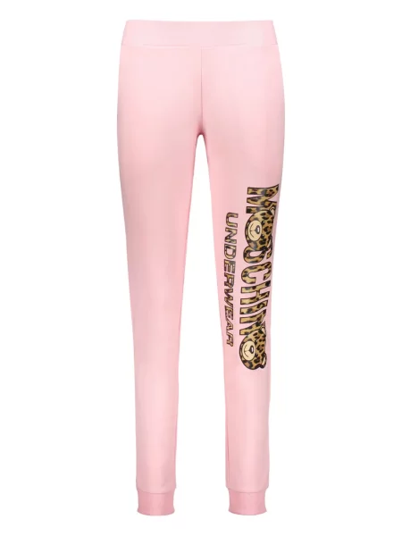 Pantaloni Moschino cu imagine roz
