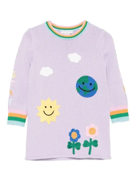 Sukienka dziecięca Stella Mccartney fioletowa