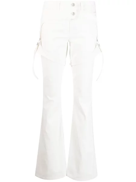 Pantaloni Courreges alb