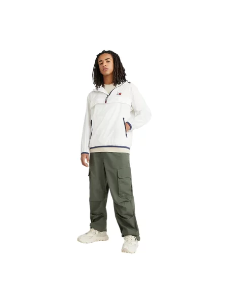 Lekka kurtka jeansowa Tommy Jeans biała