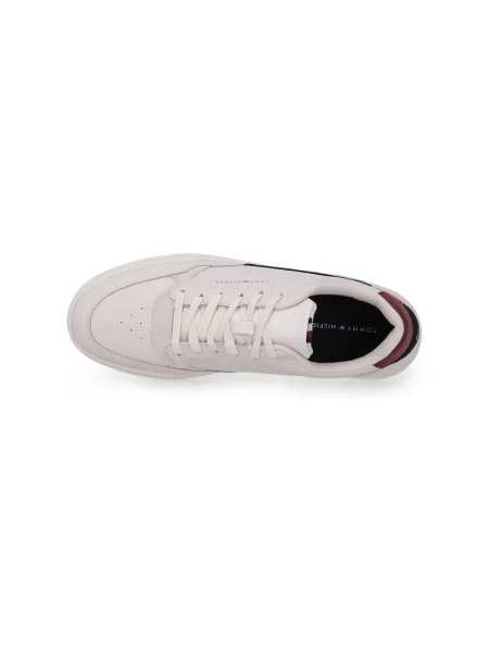 Bőr félcipo Tommy Hilfiger fehér