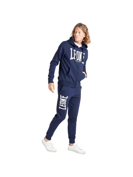 Fleece fleece melegítő felső Leone 1947 kék