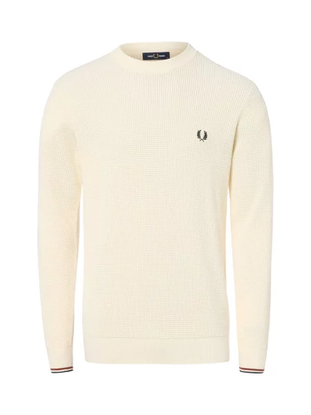 Fred Perry Sweter Mężczyźni S biały